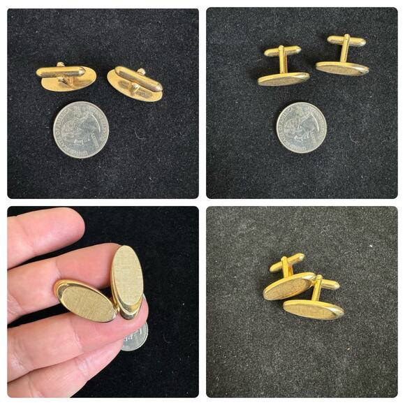 MEN'S 7 piece VINTAGE Retro Gold Silver Tone Causal Formal Jewelry Bundle - Picture 4 of 8